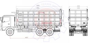 Drawing DUMP HAULING 28 Kubik UT2000