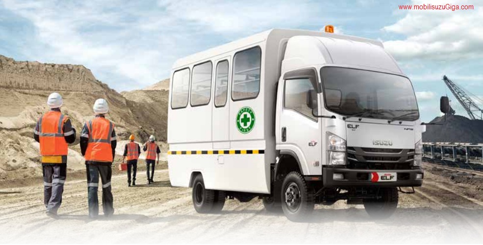 TRUK MANHAUL 21 SEAT ISUZU NPS 4X4 TRUK MANHAUL 21 SEAT ISUZU NPS 4X4