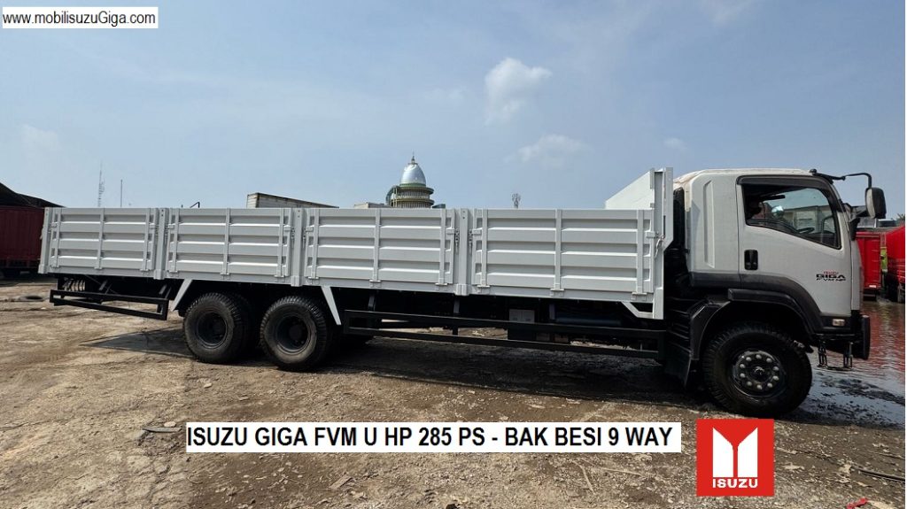 TRUK BAK BESI 9 WAY ISUZU GIGA FVM U HP 285 PS