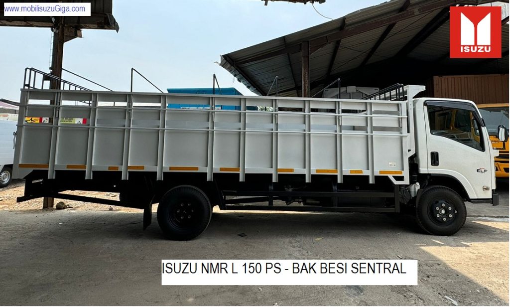 TRUK BAK BESI SENTRAL ISUZU NMR 6 BAN 150 PS