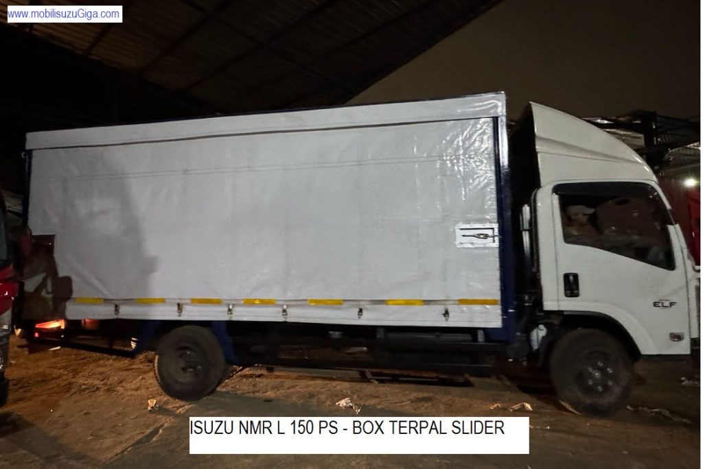 isuzu NMR L aplikasi Box Besi Terpal SLIDER