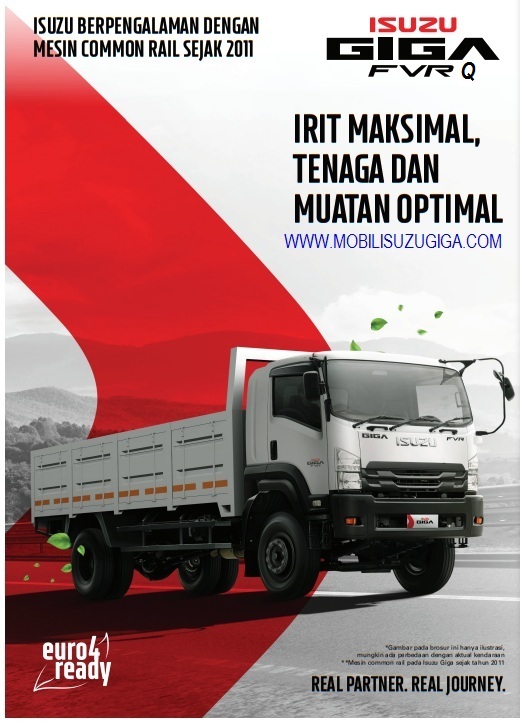 ISUZU GIGA FVR Q 245 PS 4x2 Truk 6 Ban Euro 4 ISUZU GIGA FVR Q 245 PS 4x2 Truk 6 Ban Euro 4
