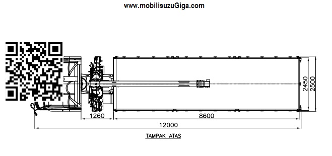 BAK CRANE isuzu giga fvz u hp - atas