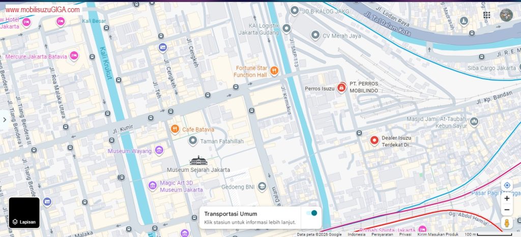 Google Map ISUZU PLUIT Jakarta Utara